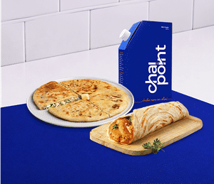 Ginger Chai - Miniflask + Aloo Tikki Roll + Loaded Paneer Paratha