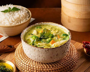 Green Thai Curry Veg with Rice