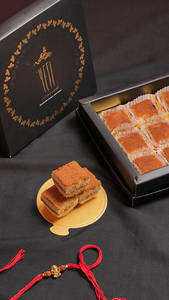 Contemporary Biscoff Kalakand Mithai Box