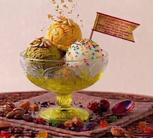 (Pista-Kesar Pista-Vennila) 3-Scoops Lazza Special Premium Ice Cream