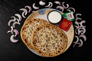 2 Cheese Onion Paratha & Dahi [100 ml]