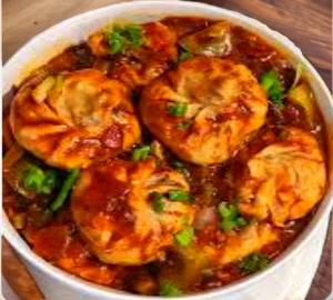 Veg Tawa Masala Momos
