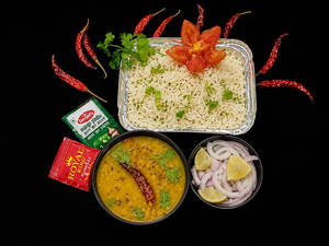 Dal Fry Tadka With Jeera Rice