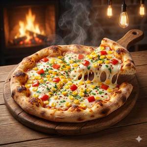 Sweet Corn And Paprika Pizza (7 Inch)