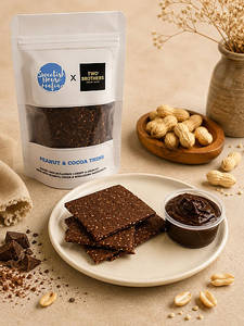 Peanut Butter & Cocoa Cookie Barks