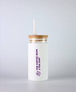 Glass Sipper With Sleeve, Straw & Lid -V3