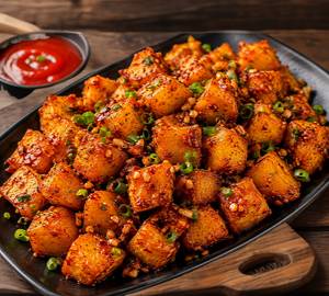 Chilli Garlic Potato Bites