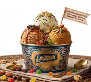 (Coffee-Spanish Delight-Kesar Pista) 3-Scoops Lazza Premium Ice Cream