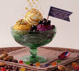 (Blackcurrant-Spanish Delight-Kesar Pista) 3-Scoops Lazza Ice Cream