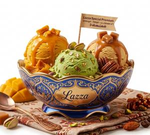 (Mango-Pista-Butterscotch) 3-Scoop Lazza Special Premium Ice Cream