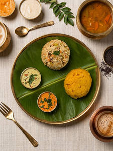 Khara Bath [Upma] With Kesari Bath [Sooji Halwa] Combo