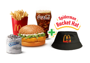 McChicken Burger Spiderman Brand New Day Meal