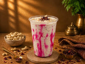 Kaju Gulkand Ice Cream Thick Shake - (250 Ml)