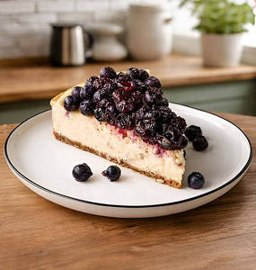 Blueberry Cheese Cake Slice (100% Eggless)