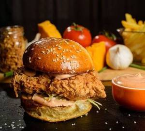 Momo Burger + Fries + Lime Juice Combo Offer