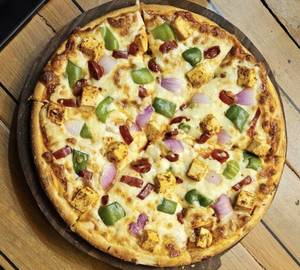 Paneer, Onion & Capsicum Pizza