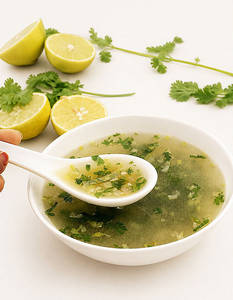 Jain Lemon Coriander Soup