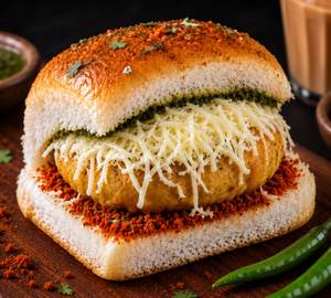 Cheesy Vada Pav