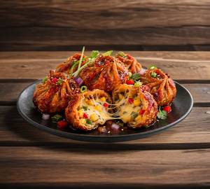Cheese Corn Chilli Momos 8 Pieces