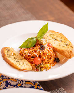 Spaghetti Tomato Sauce Veg