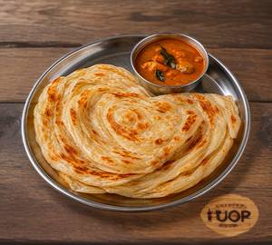 Paratha with veg curry