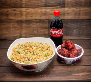 All Mix Fried Rice+Chicken Kebab [3Pcs]+Coke 250Ml