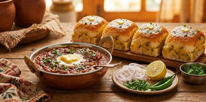 Bombay Double Ka Maska Pav Bhaji [ 4 Pav ]