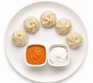 Steam Veg Momos[5 Pcs]