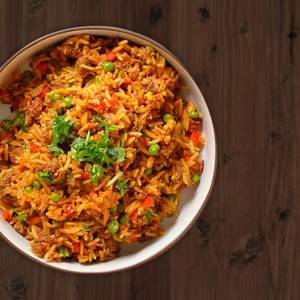 Chicken fried rice keema