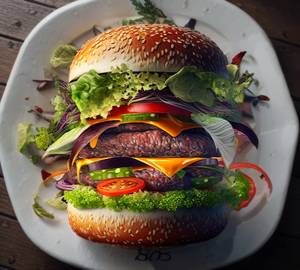 Tex Mex Lamb Burger [Jalapenos,Cheese,Red Peppers,Spicy]