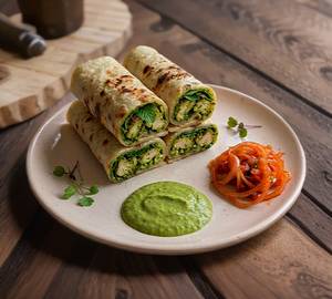 Haryali Roll [Chicken] [4 Pieces]