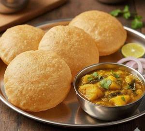 Poori With Curry (2Pcs)