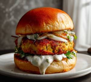 Juicy Chicken Burger With Cheese