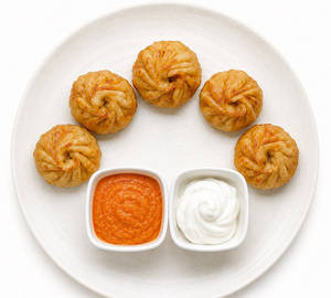 Fried Veg Momos [5 pcs]