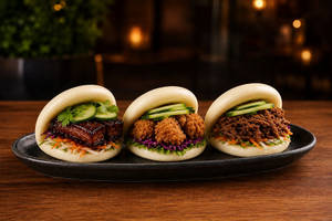 Pawffe Mixed Bao Trio
