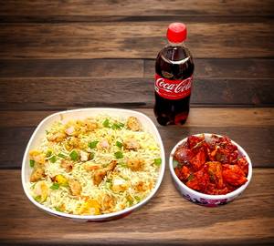 Chicken Fried Rice+Chilli Chicken+Coke 250 Ml