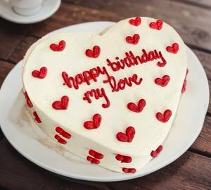 Heart Shape Normal Cake 1Kg