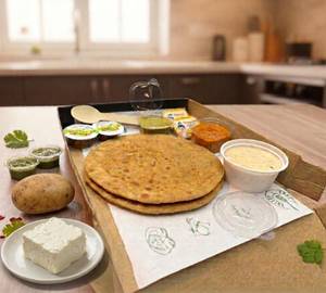 1 Aloo Pyaaz Paratha and 1 Paneer Pyaaz Paratha [Box Pack]