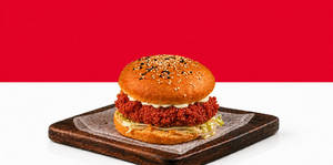 Korean Burst Fried Chicken Burger