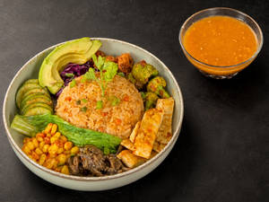 Non-veg Schezwan Poke Bowl