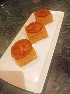Orange Juice Cake Square