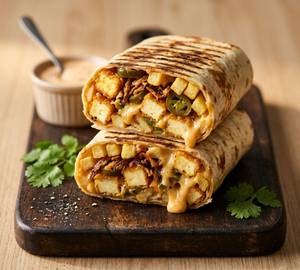 Crispy paneer wrap