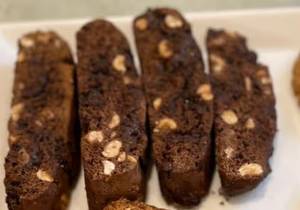 Hazelnut Chocolate Biscotti