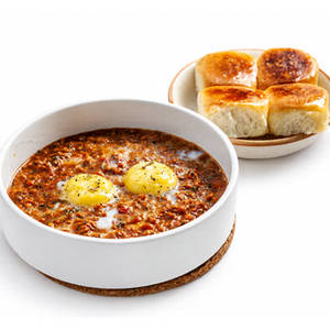 Tawa Chicken Rara, Baked Egg, Maska bun