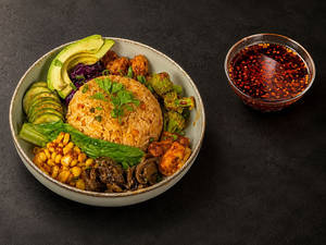 Veg Chili Crunch Poke Bowl