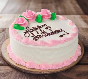 Pink Flower Normal Cake 1Kg