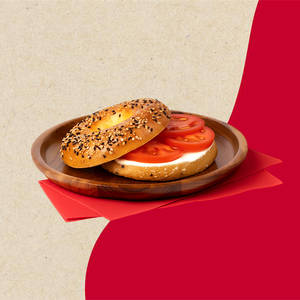 Bagel with Tomato & Cream Cheese