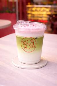 Strawberry Cold Foam Matcha
