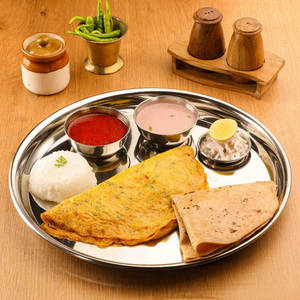 Egg Omelette Thali