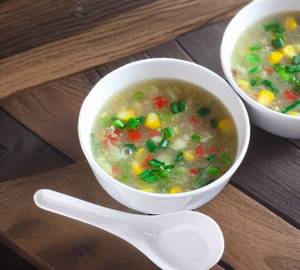 Veg sweet corn soup